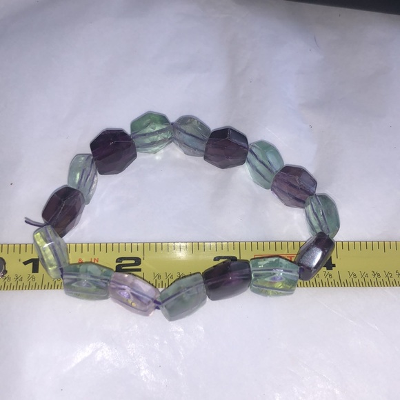 3/$15 3pc gemstone bracelets flexible chakra lava - Picture 3 of 7